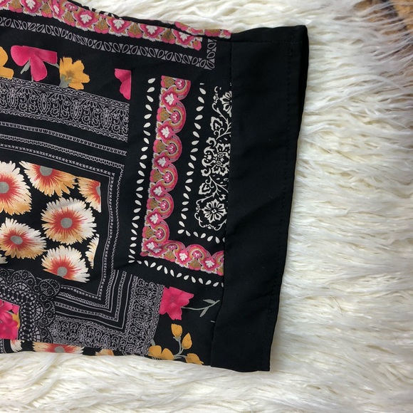 💥Zouk: top with flowers in squares - Picture 6 of 7